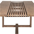 Vivid Outdoor 7 Piece Dining Set in Light Eucalyptus Wood with Taupe Cushions