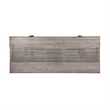 Vivid Outdoor Patio Dining Table in Gray Eucalyptus Wood