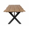 Vivid Outdoor Patio Dining Table in Gray Eucalyptus Wood