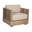Glendora Doris Outdoor 5 Piece Live Edge Dining Set in Eucalyptus and Black Rope