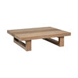 Glendora Doris Outdoor 5 Piece Live Edge Dining Set in Eucalyptus and Black Rope