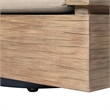 Vivid Swivel Outdoor Patio Chair in Light Eucalyptus Wood with Taupe Cushions