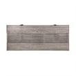 Vivid Outdoor 7 Piece Dining Set in Gray Eucalyptus Wood with Gray Cushions