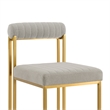 Anastasia Dining Chair with Taupe Fabric - Set of 2