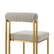 Anastasia Dining Chair with Taupe Fabric - Set of 2