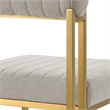 Anastasia Dining Chair with Taupe Fabric - Set of 2
