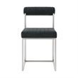 Anastasia Dining Chair with Charcoal Fabric - Set of 2