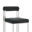Anastasia Dining Chair with Charcoal Fabric - Set of 2