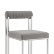 Anastasia Dining Chair with Light Gray Fabric - Set of 2