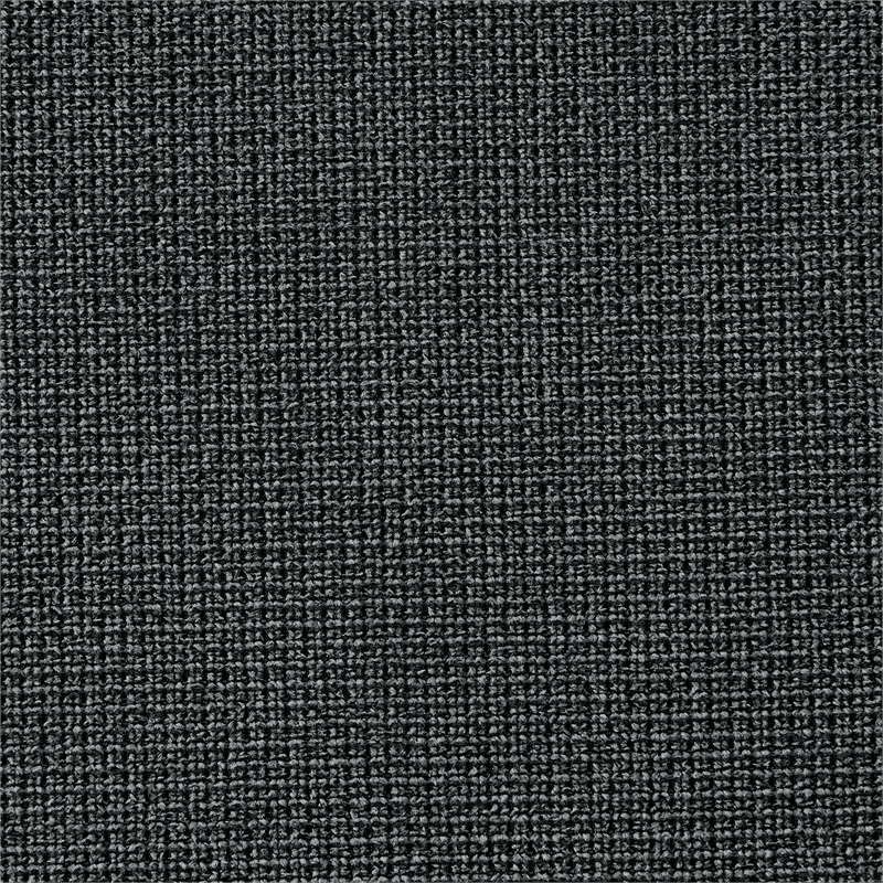 Morgan Dining Chair with Matte Black Iron and Charcoal Fabric - Set of 2