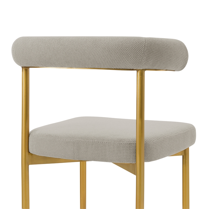 Shannon Dining Chair with Taupe Fabric - Set of 2