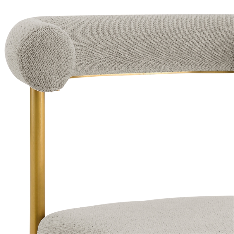 Shannon Dining Chair with Taupe Fabric - Set of 2