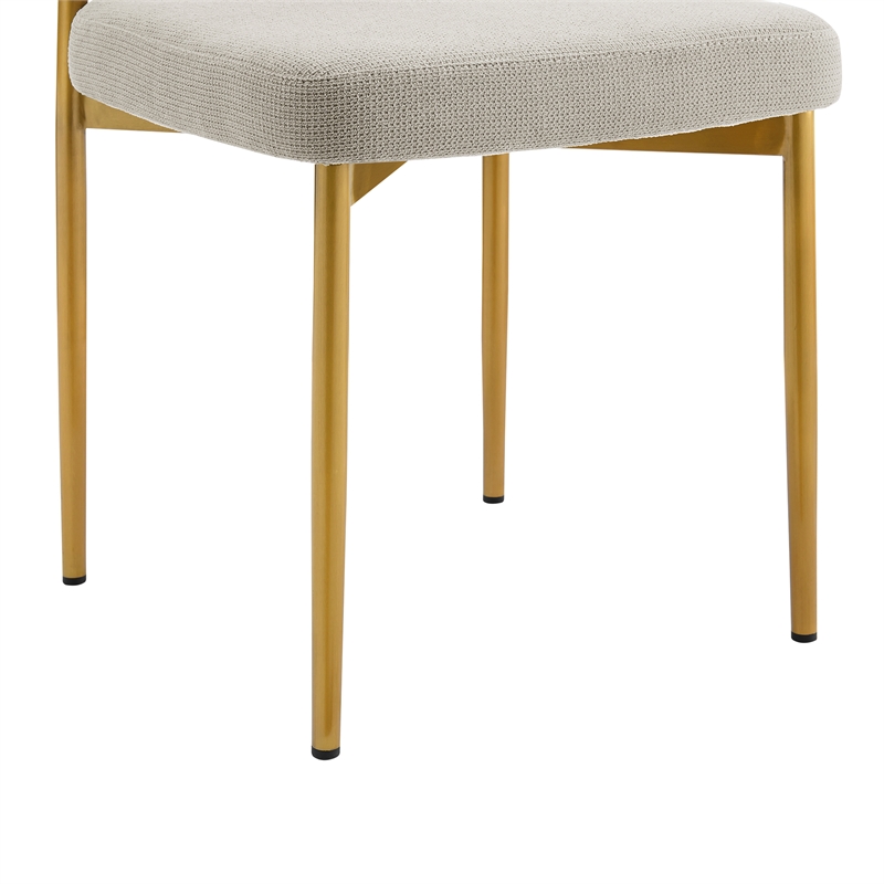 Shannon Dining Chair with Taupe Fabric - Set of 2