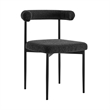 Shannon Dining Chair with Black Fabric - Set of 2