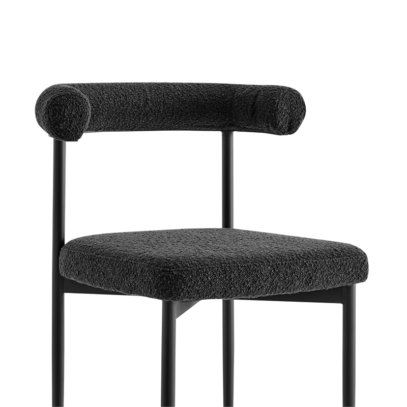Shannon Dining Chair with Black Fabric - Set of 2