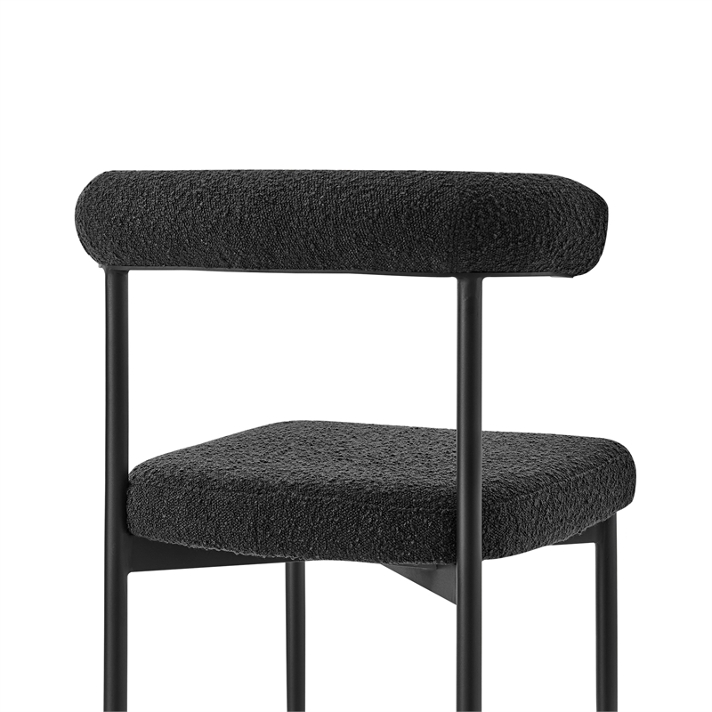 Shannon Dining Chair with Black Fabric - Set of 2