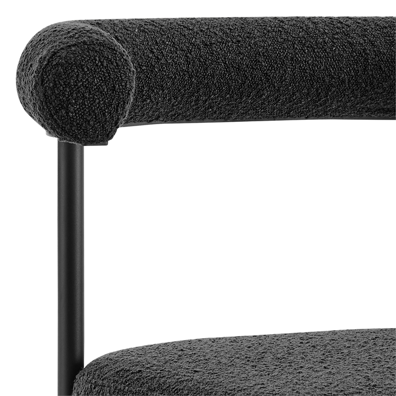 Shannon Dining Chair with Black Fabric - Set of 2