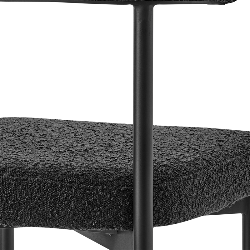 Shannon Dining Chair with Black Fabric - Set of 2