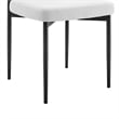 Shannon Dining Chair with Matte Black Iron & Thundercloud Gray Fabric - Set of 2