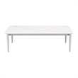 Rhodes Outdoor Rectangular Gray Coffee Table