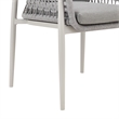 Rhodes Outdoor Patio Dining Chair in Aluminum Set of 2