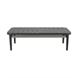 Zella Rectangular Coffee Table in Aluminum