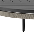 Zella Round Coffee Table in Aluminum