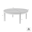 Zella Round Coffee Table in Aluminum