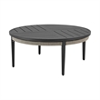 Zella Round Coffee Table in Aluminum