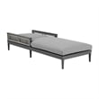 Zella Outdoor Patio Chaise Lounge Chair in Aluminum