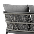 Zella Outdoor Patio Sofa in Aluminum