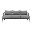 Zella Outdoor Patio Sofa in Aluminum
