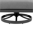 Zella Outdoor Patio Swivel Armchair in Aluminum