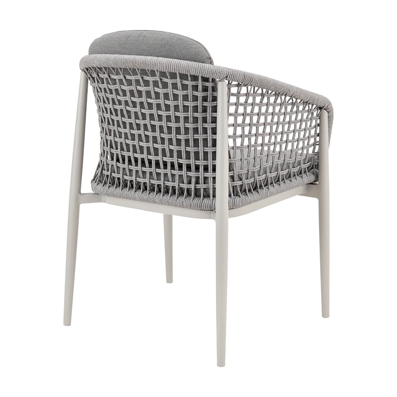 Rhodes Outdoor Patio 5 Piece Dining Set in Aluminum
