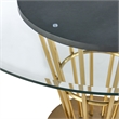 Veronica Dining Table with Glass Tabletop