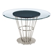 Veronica Round Dining Table with Glass Tabletop