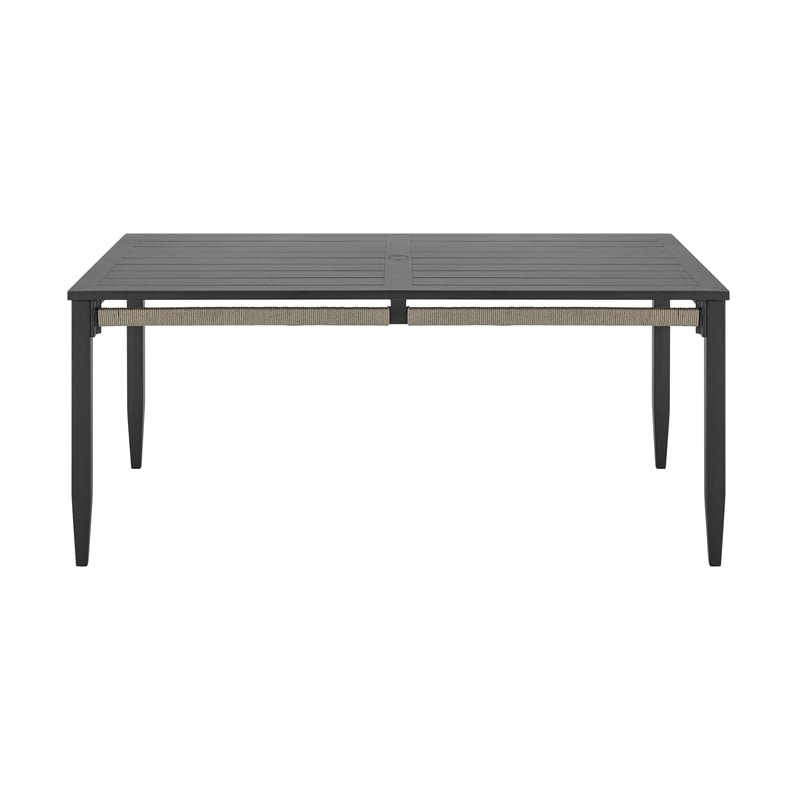 Zella Outdoor Patio 7 Piece Dining Set in Aluminum