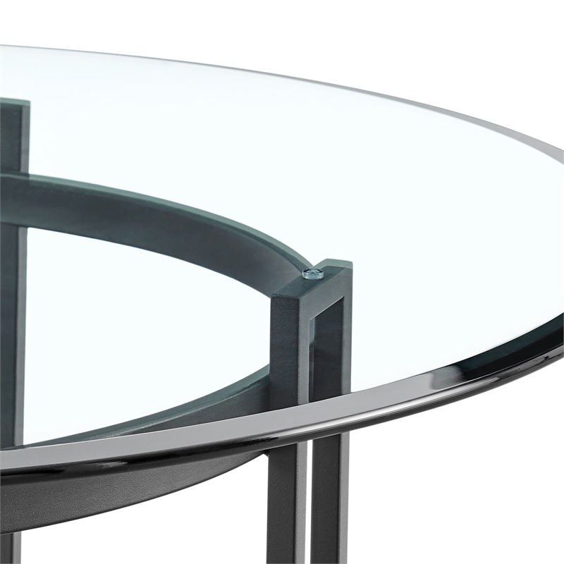 Tibet Contemporary Round Glass Dining Table