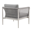 Rhodes Outdoor Patio Armchair in Aluminum