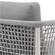 Rhodes Outdoor Patio Armchair in Aluminum