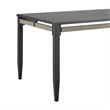 Zella Rectangular Dining Table in Aluminum