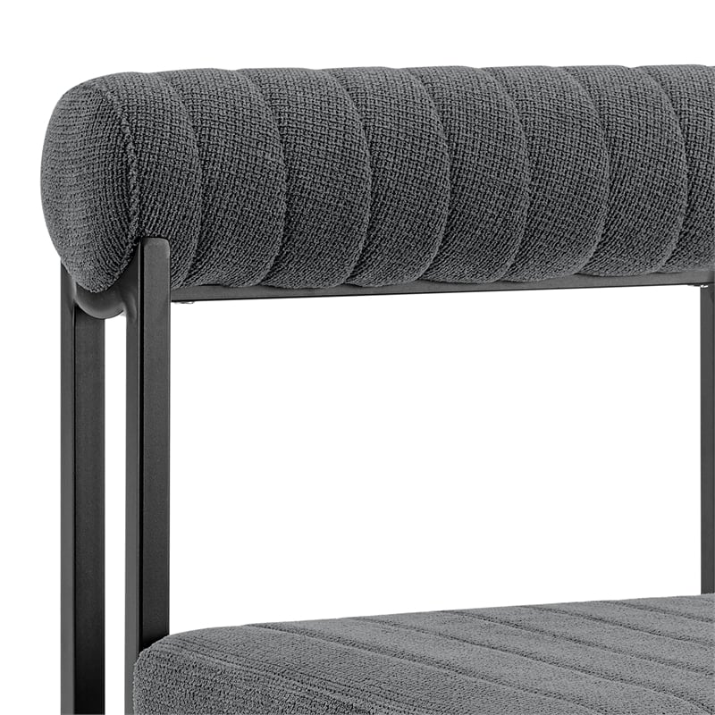 Joana Anastasia 5 Piece Round Dining Set with Anchor Gray Fabric