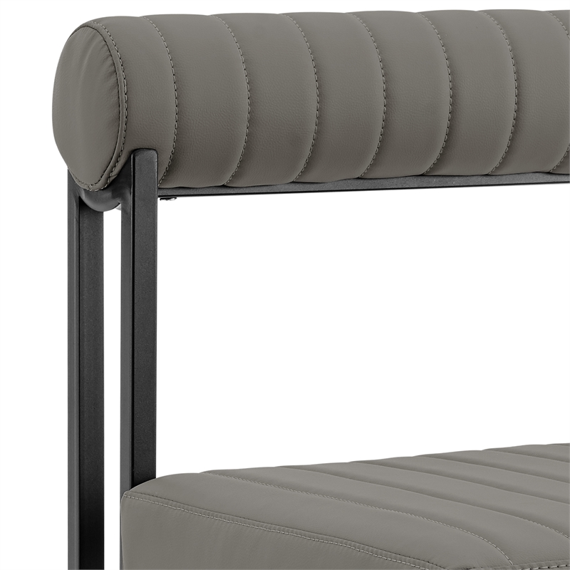 Joana Anastasia 5 Piece Round Dining  Set with Light Gray Faux Leather