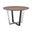 Joana Anastasia 5 Piece Round Dining Set with Blue Fabric