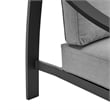 Koda Aluminum Outdoor Chair in Black and Dark Gray