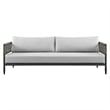 Alegria Aluminum and Rope Outdoor Sofa in Black and Gray