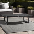 Cayman Aluminum Outdoor Sofa in Black and Dark Gray