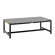 Grenada Wicker and Aluminum Outdoor Sofa in Brown with Gray Cushions