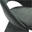 Angelina Modern Curved Back Forest Green Upholstered Dining Chair - Set of 4