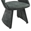 Angelina Modern Curved Back Forest Green Upholstered Dining Chair - Set of 4